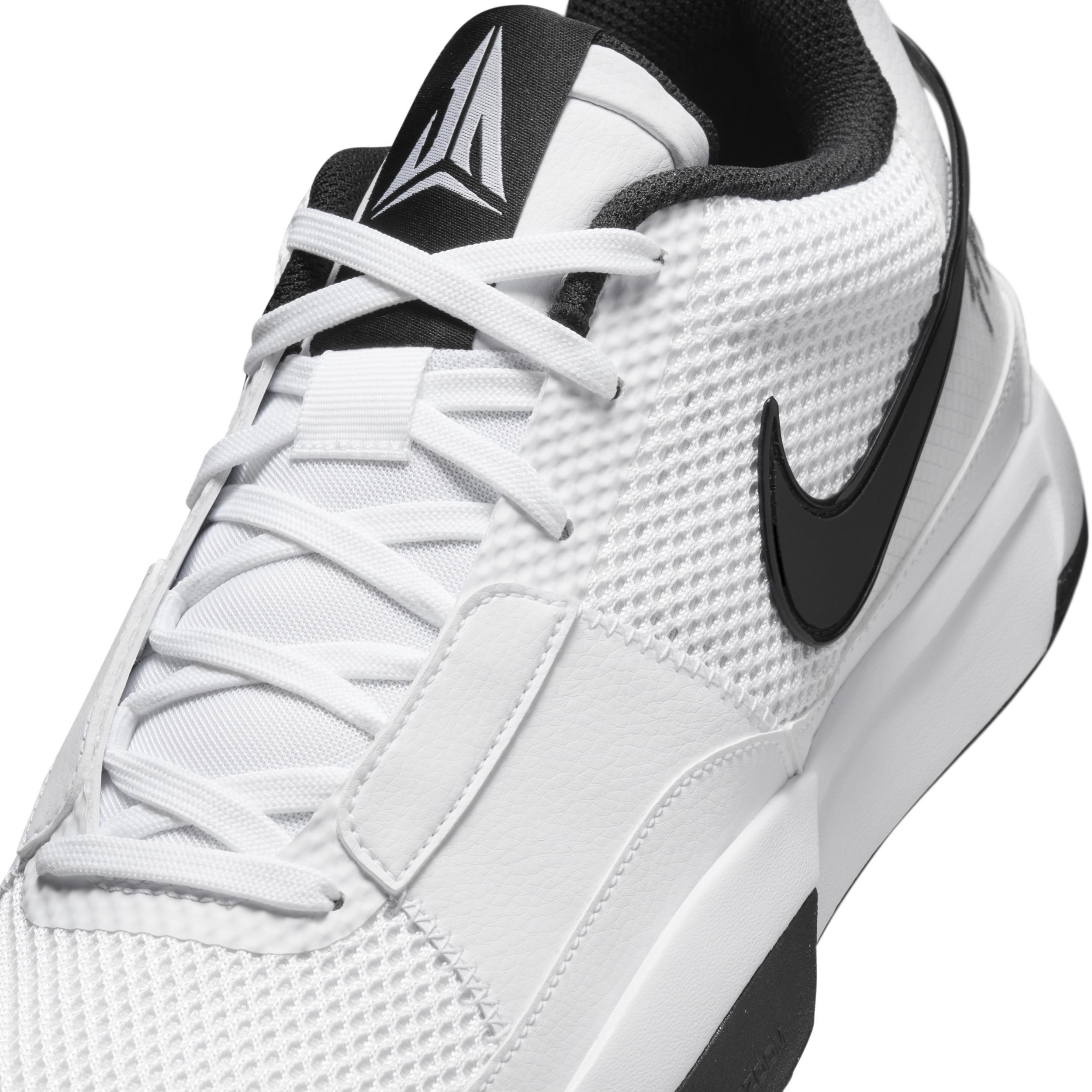 Nike Mens Ja Morant Nike JA 1 TB - Mens Basketball Shoes White/Black/White Product Image