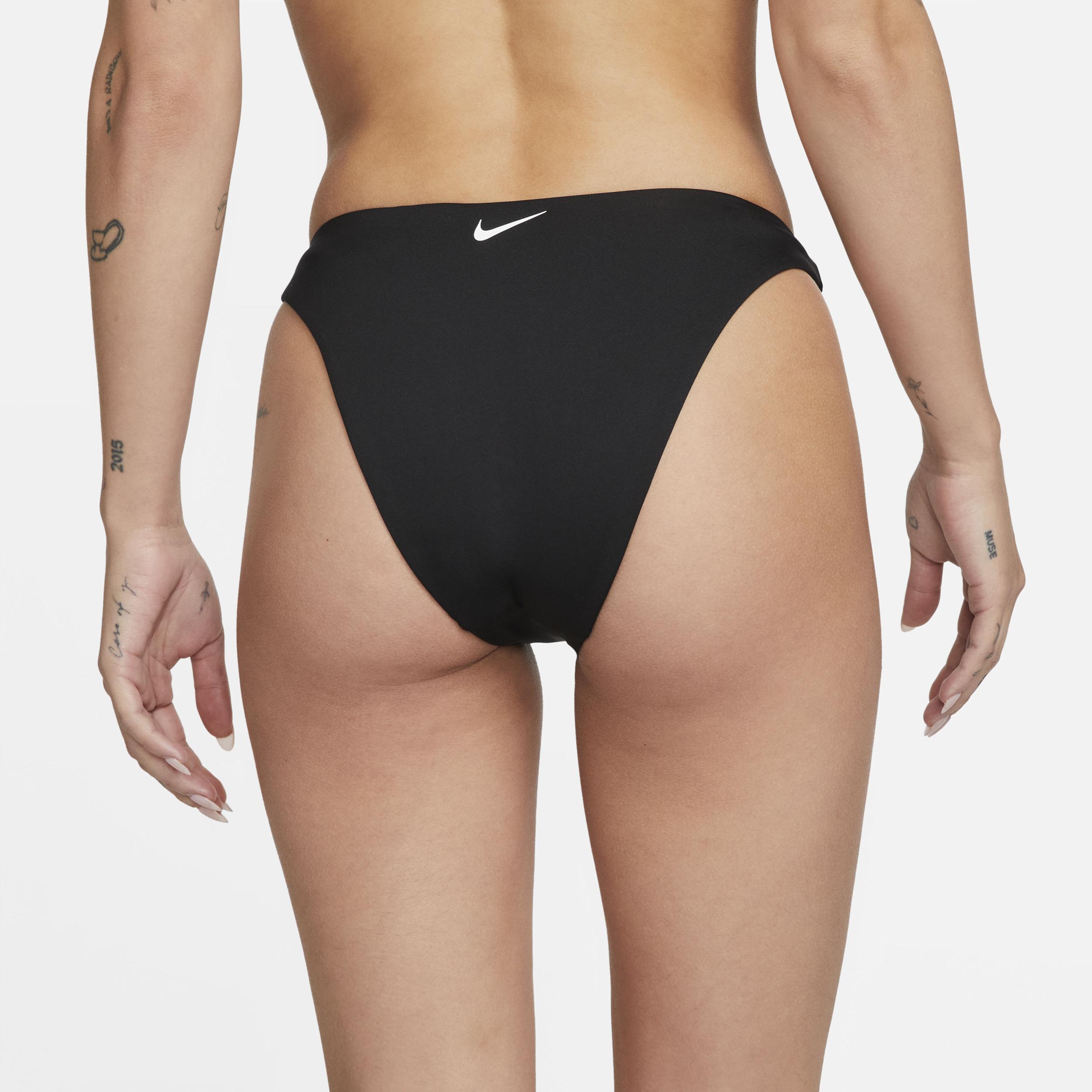 Nike Women's Essential Sling Bikini Swim Bottom in Black, Size: 2XL | NESSC230-001 Product Image