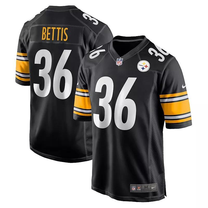 Mens Nike Jerome Bettis Black Pittsburgh Steelers Retired Player Game Jersey - Black Product Image