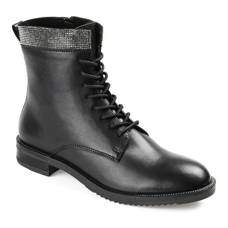 Journee Signature Natara Tru Comfort Foam Womens Leather Combat Boots Product Image