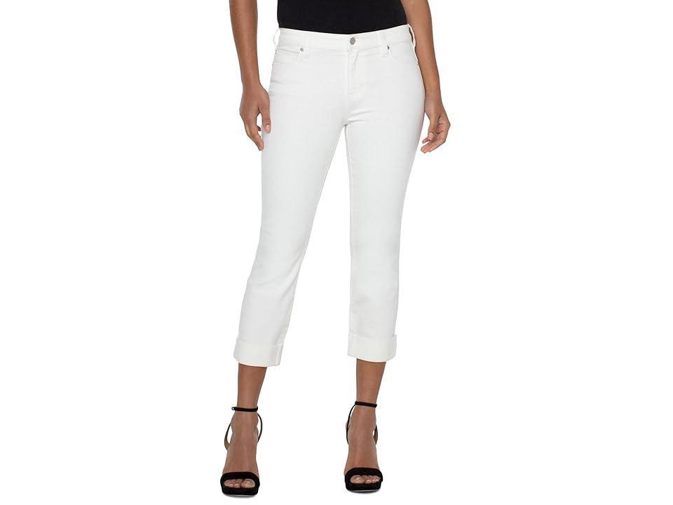 Liverpool Los Angeles Charlie Roll Cuff Crop Jeans Product Image