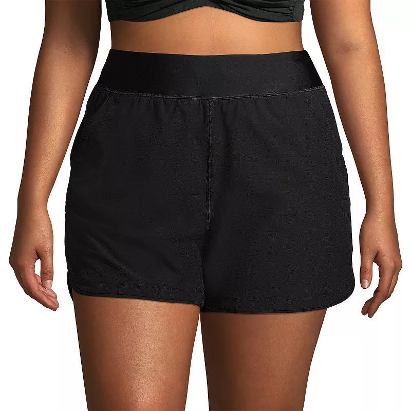 Plus Size Lands End 5 Quick Dry Swim Shorts With Panty, Womens Product Image