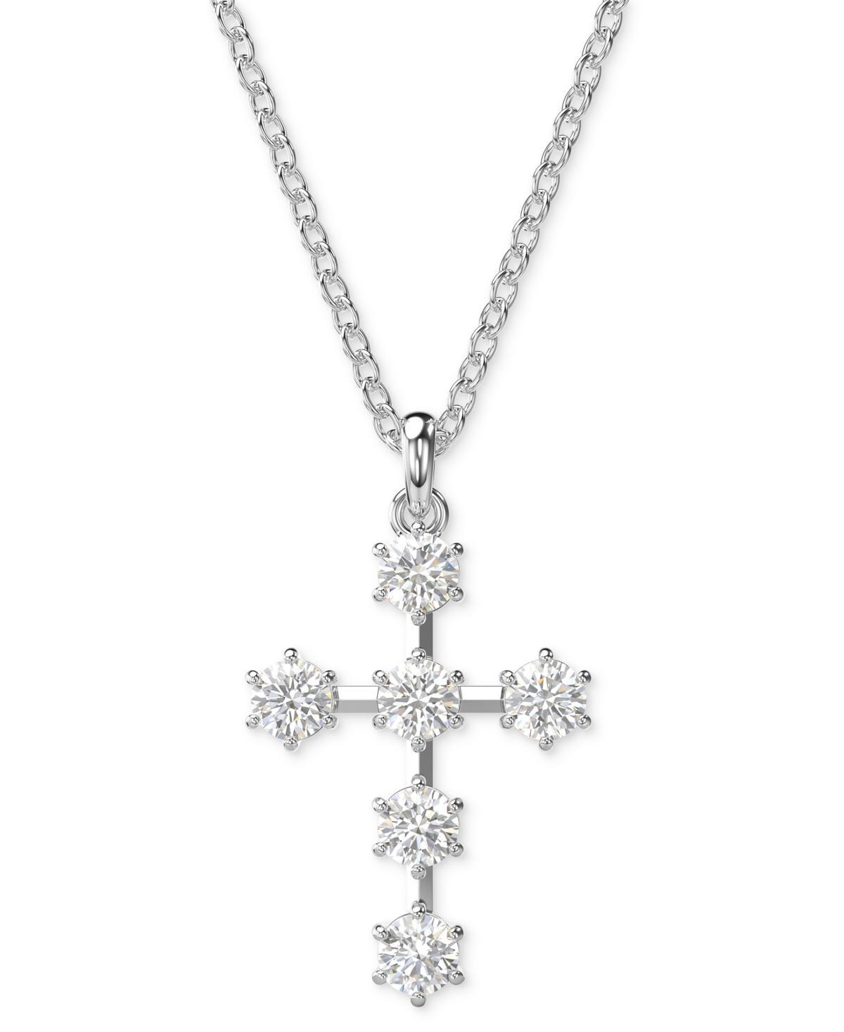 Swarovski Insigne Crystal Cross Pendant Necklace, 14.96-17.72 Product Image