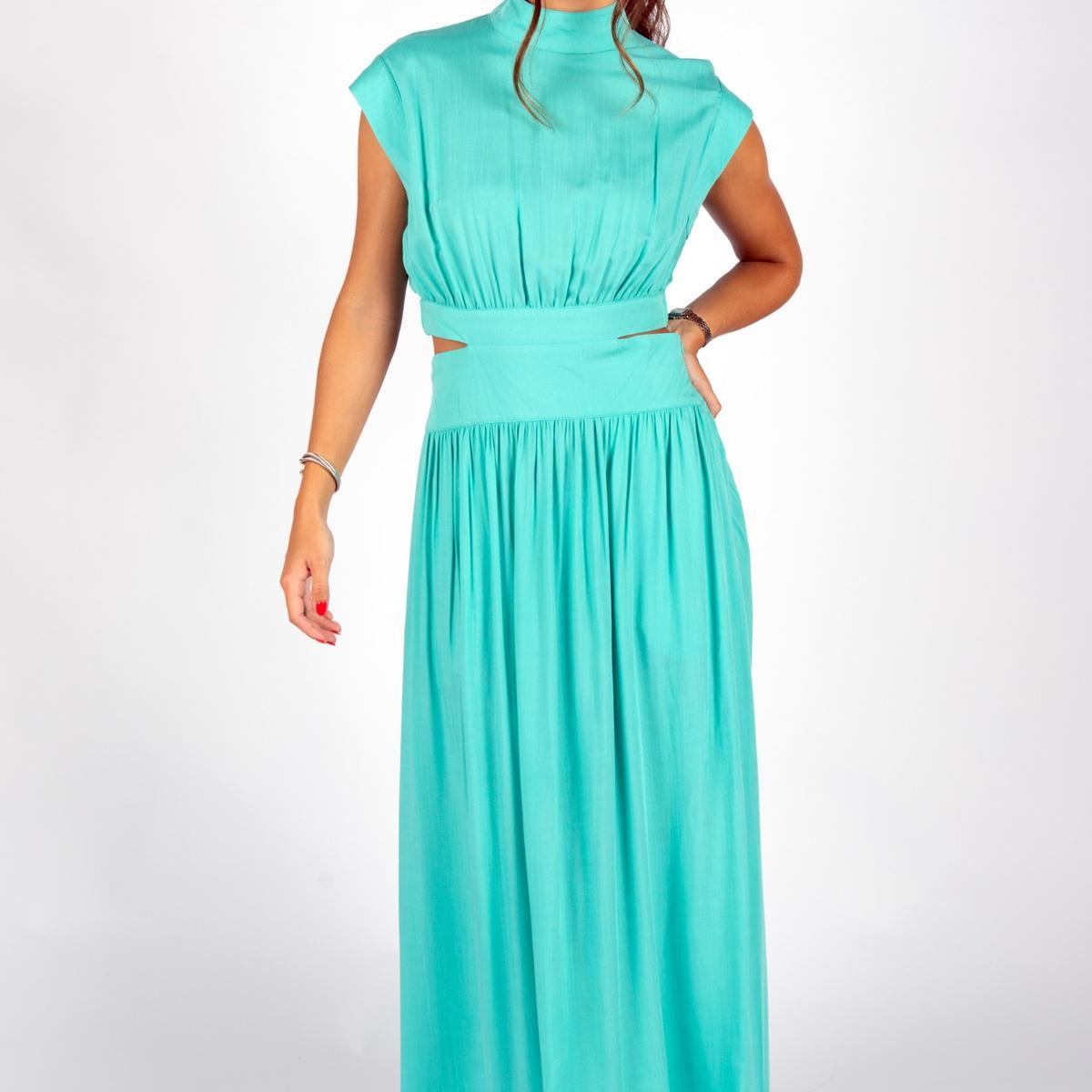 Cutout Waist Maxi Dress Product Image