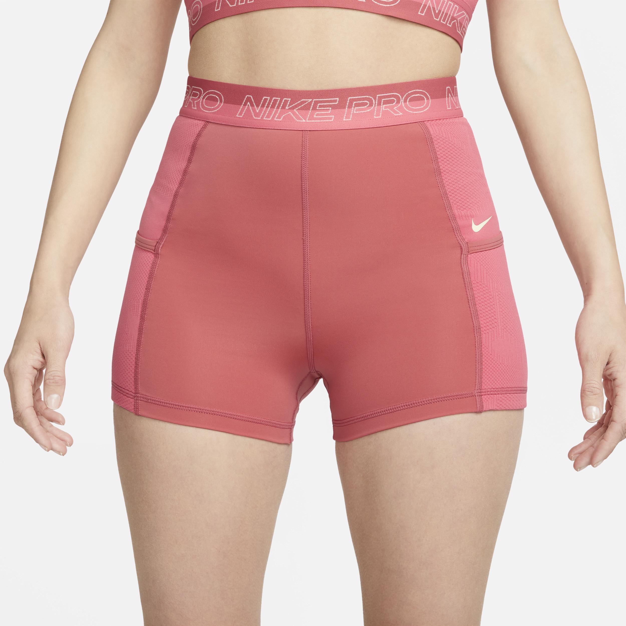 Women's Nike Pro High-Waisted 3" Training Shorts with Pockets Product Image