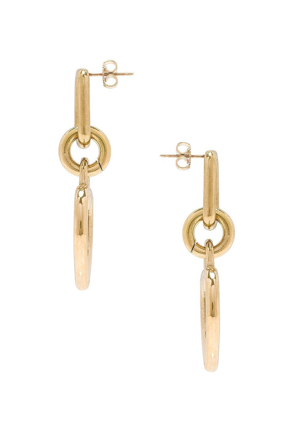 LAURA LOMBARDI Beatta Earrings Metallic Bronze.. Product Image