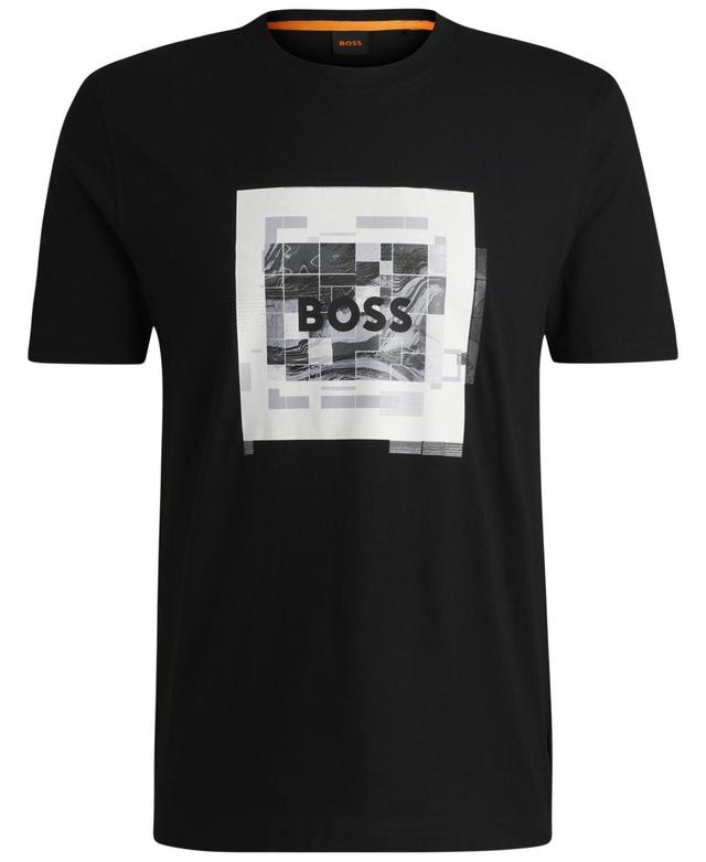 Boss by Hugo Boss Mens Logo-Artwork T-Shirt Product Image