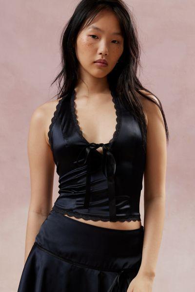 Kimchi Blue Farrah Halter Top Womens at Urban Outfitters Product Image