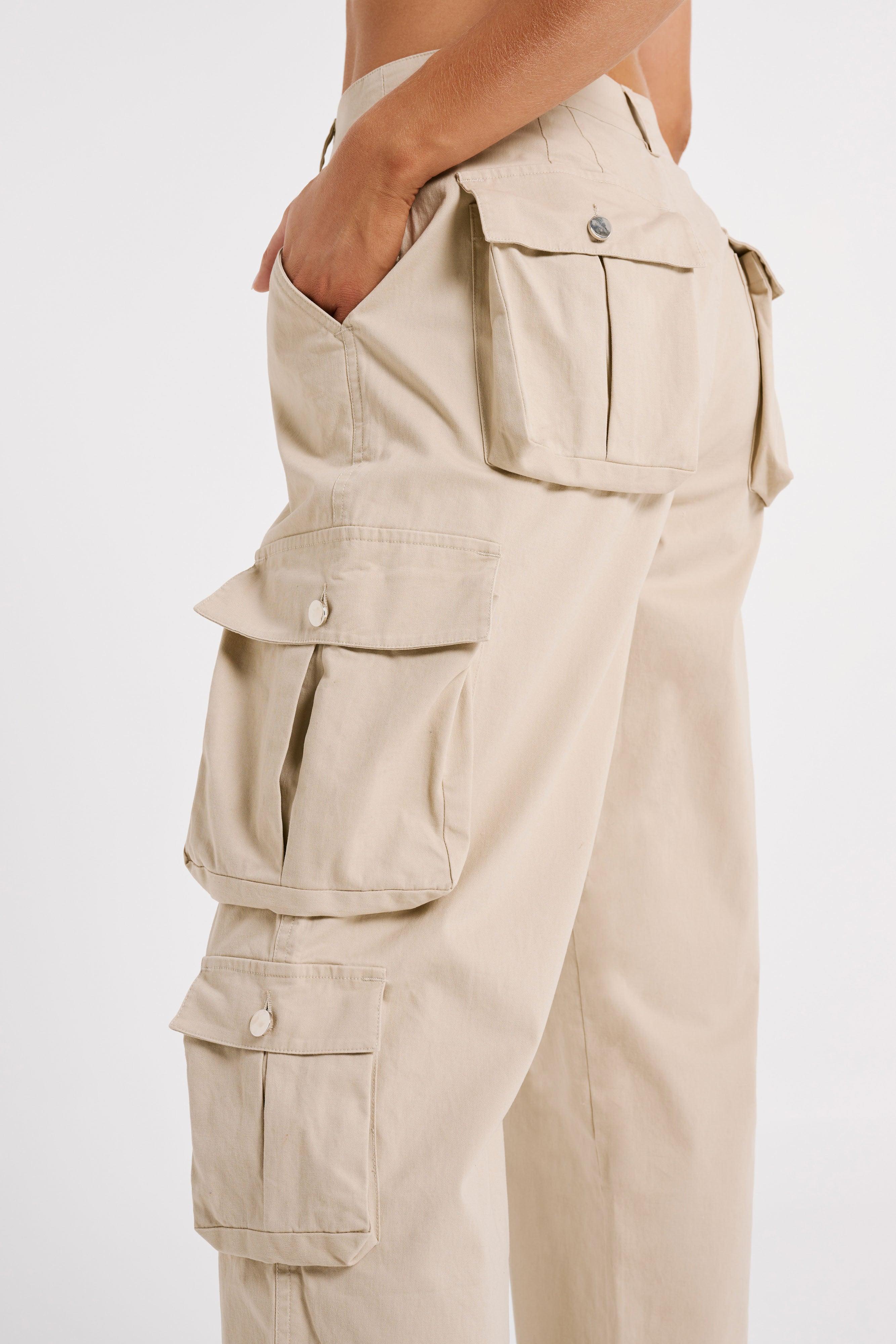 Clea Cargo Pant - Stone Product Image