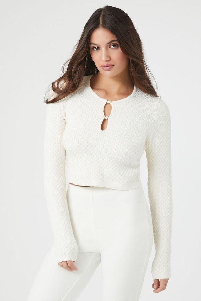 Sweater-Knit Cutout Crop Top | Forever 21 Product Image