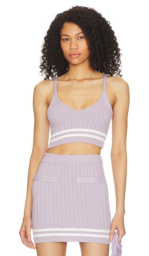 Alize Cropped Knit Tank Product Image