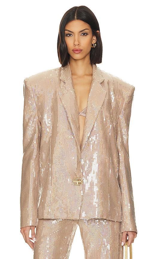 Capri Nude Sequin Blazer Product Image