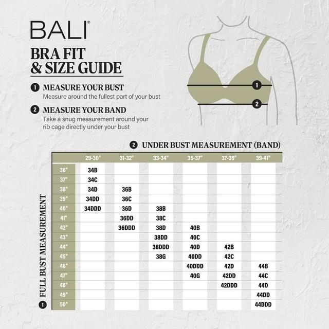 Beauty by Bali Women's Double Support Jacquard Wirefree Bra B372 - Taupe Tan 36C Product Image