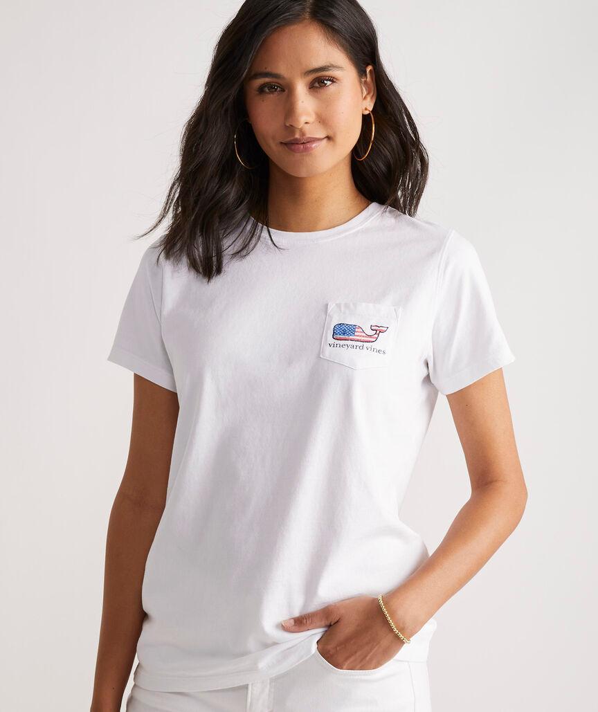 Flag Whale Short-Sleeve Pocket Tee Product Image