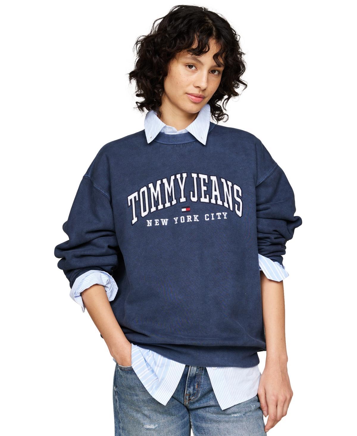 Tommy Hilfiger Women's Embroidered Classic Tommy Logo Sweatshirt Product Image