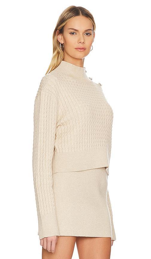 Stitches & Stripes Lilit Turtleneck in Latte - Beige. Size L (also in XS, S, M). Product Image