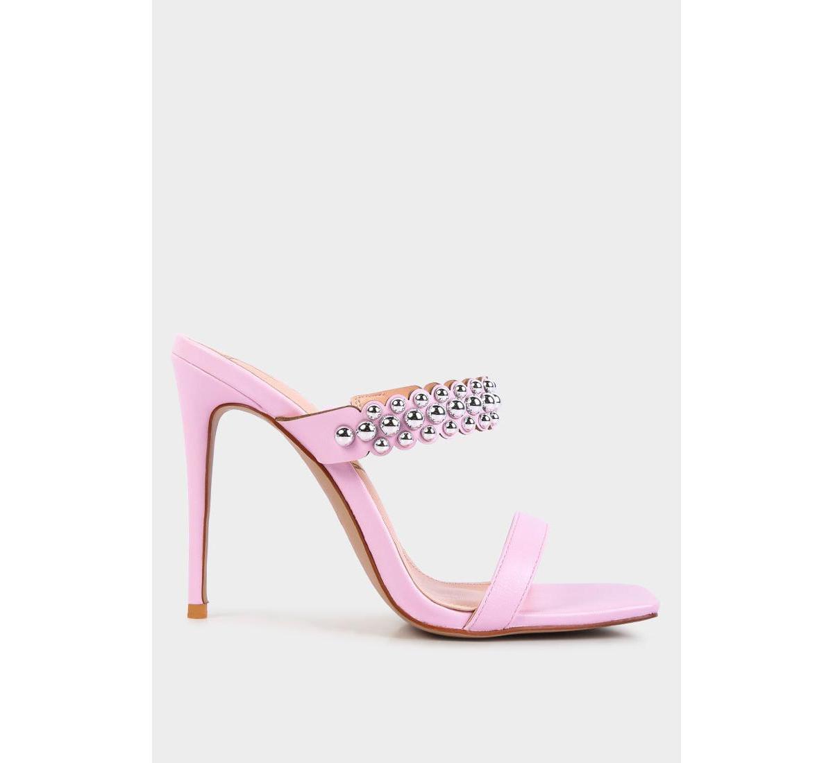 Womens Bandy Stiletto Heel Metal Stud Sandals product image