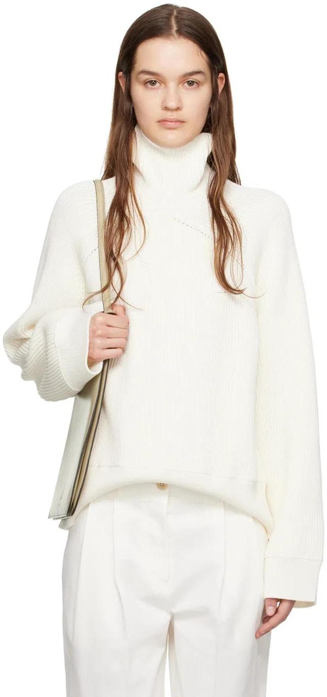 Off-white Raglan Turtleneck In 047 White Product Image