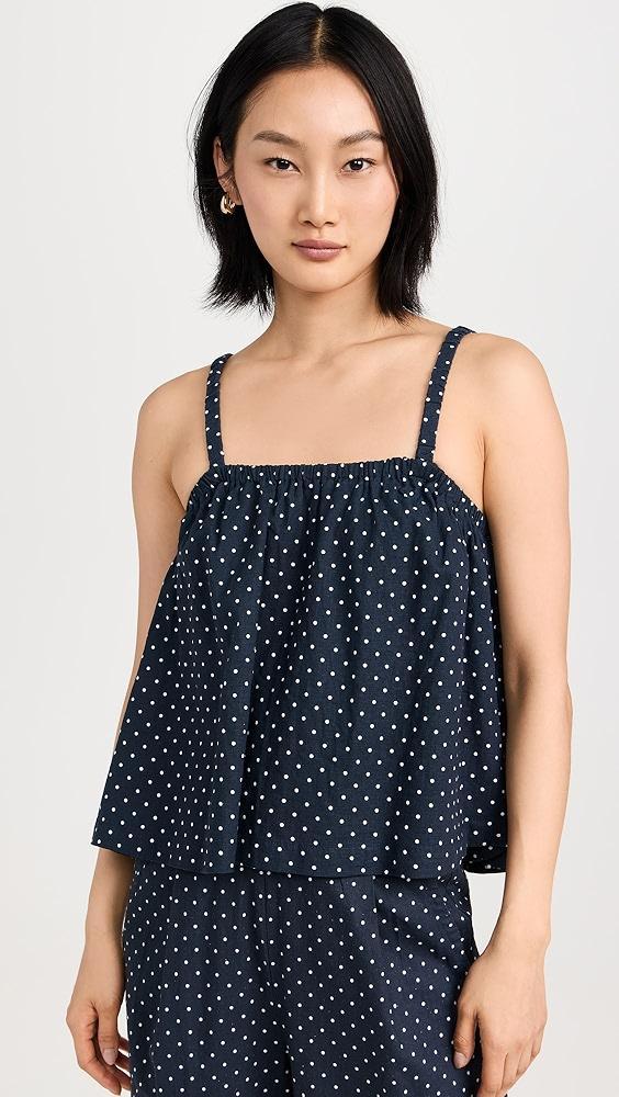 Stateside Linen Dot Swing Top | Shopbop Product Image