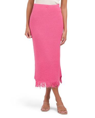 Knit Maxi Skirt for Women Product Image