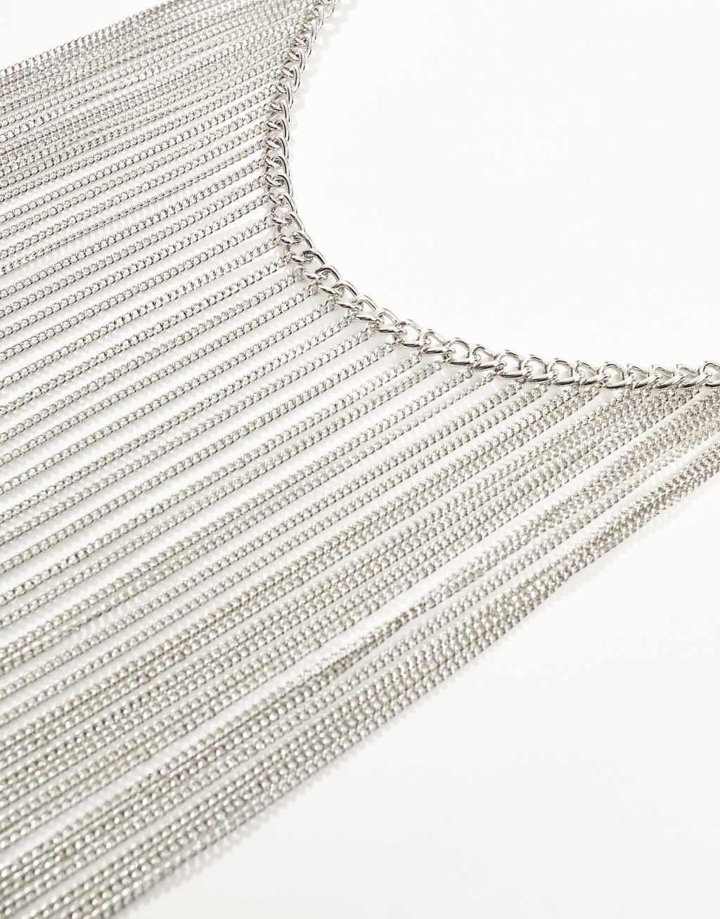 ASOS DESIGN Limited Edition chain fringe belt Product Image