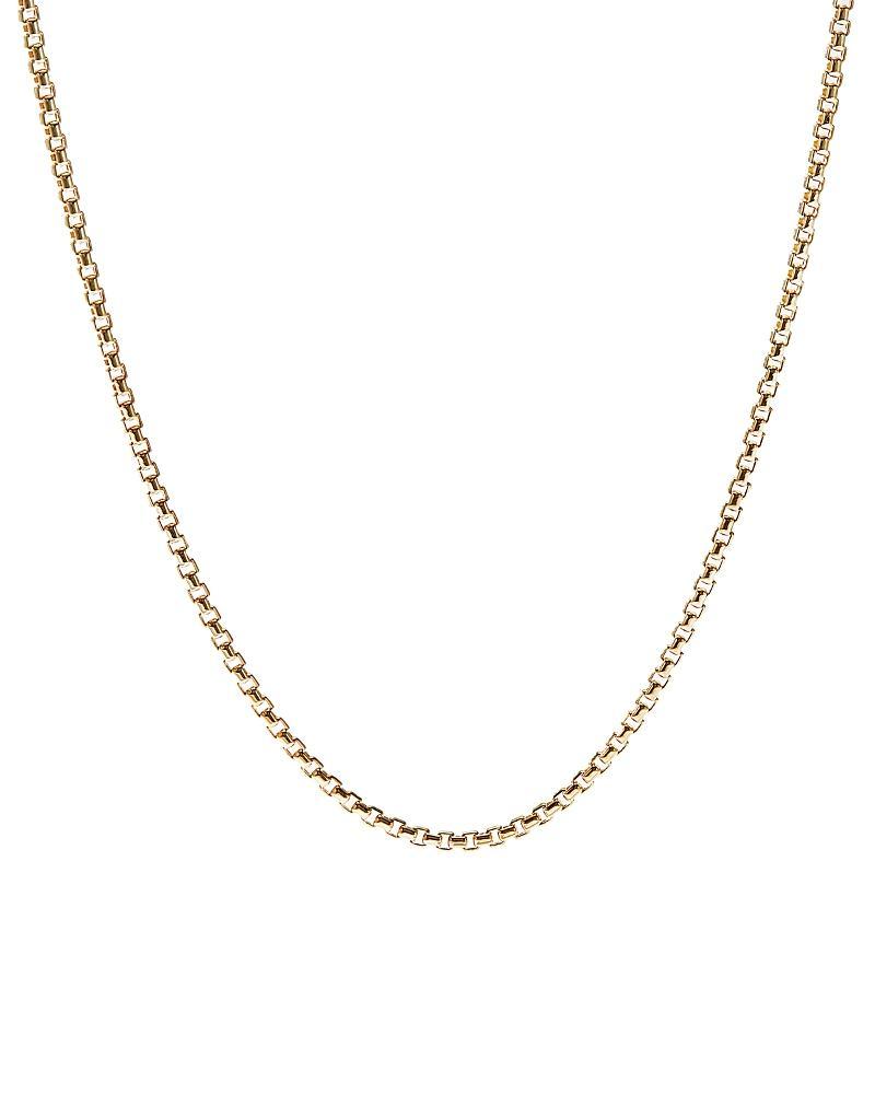 Box Chain Necklace in 18K Gold, 1.7mm, 16L Product Image