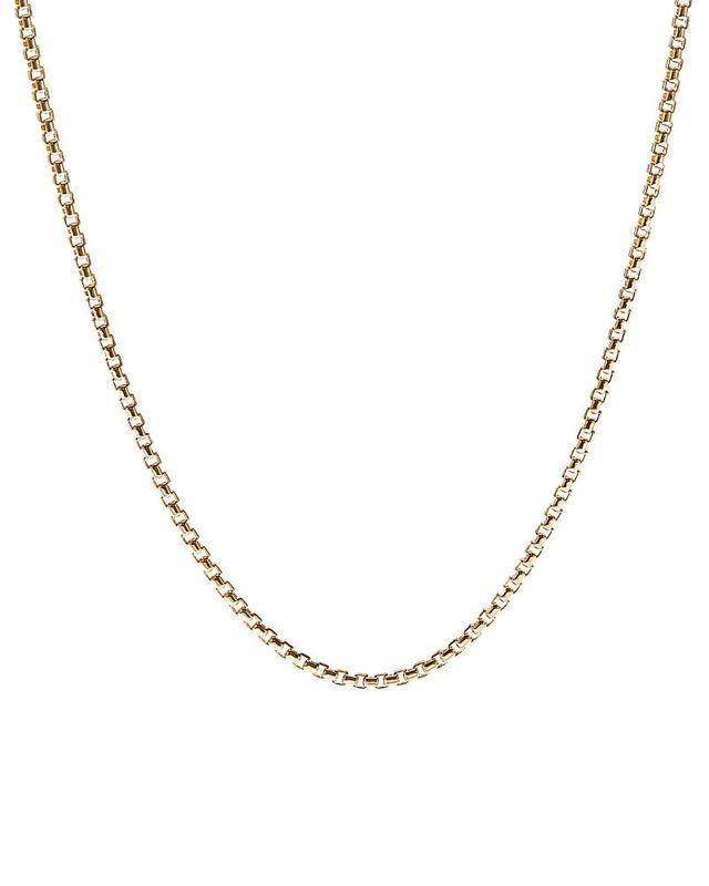 David Yurman Box Chain Necklace in 18K Yellow Gold 18, 1.7mm Product Image