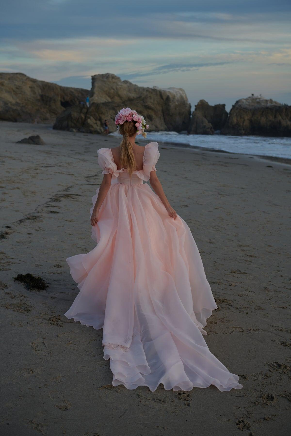 The Peach Fuzz in Bloom Bridal Gown Product Image