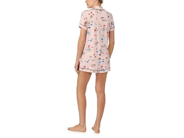 Kate Spade New York Boxer Short Sleeve PJ Set (Brunch Date) Women's Pajama Sets Product Image