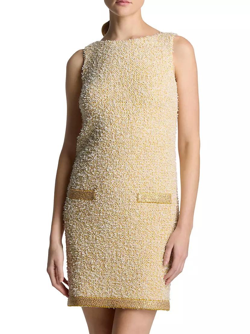 Eyelash Sequin Tweed Sheath Dress Product Image