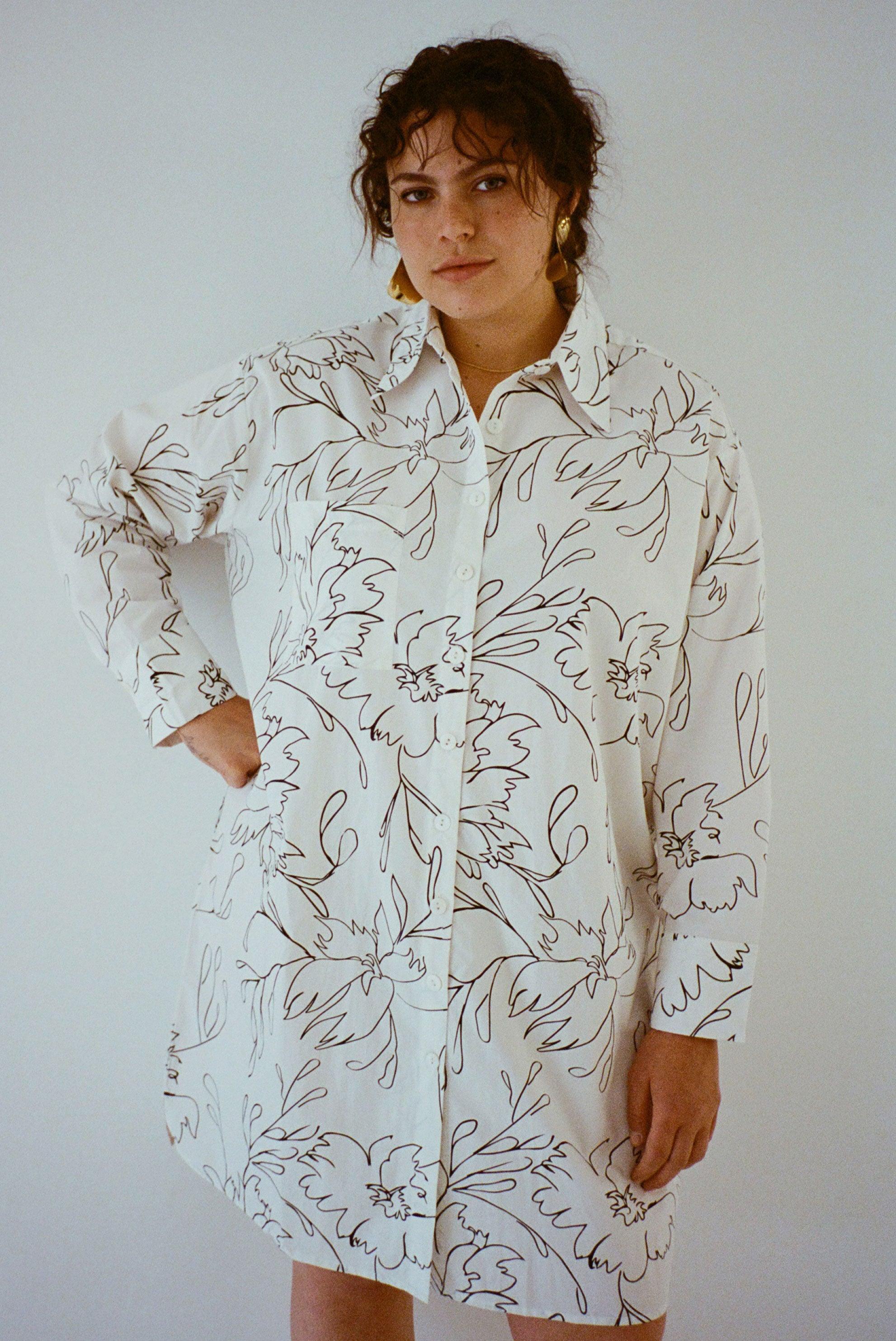 Etore Shirt Dress - Quill Product Image