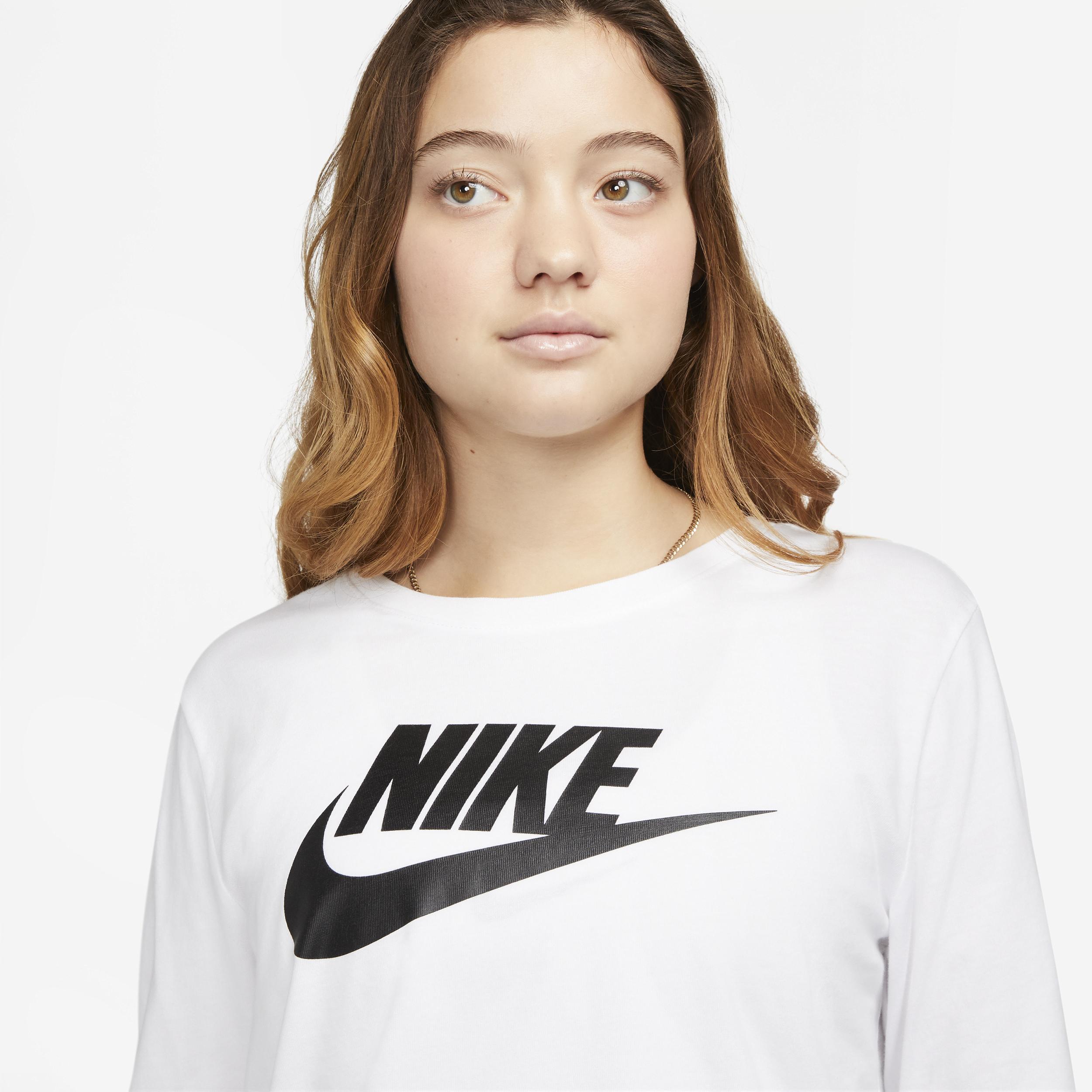 Womens Nike Essential Futura Icon Tee White Product Image