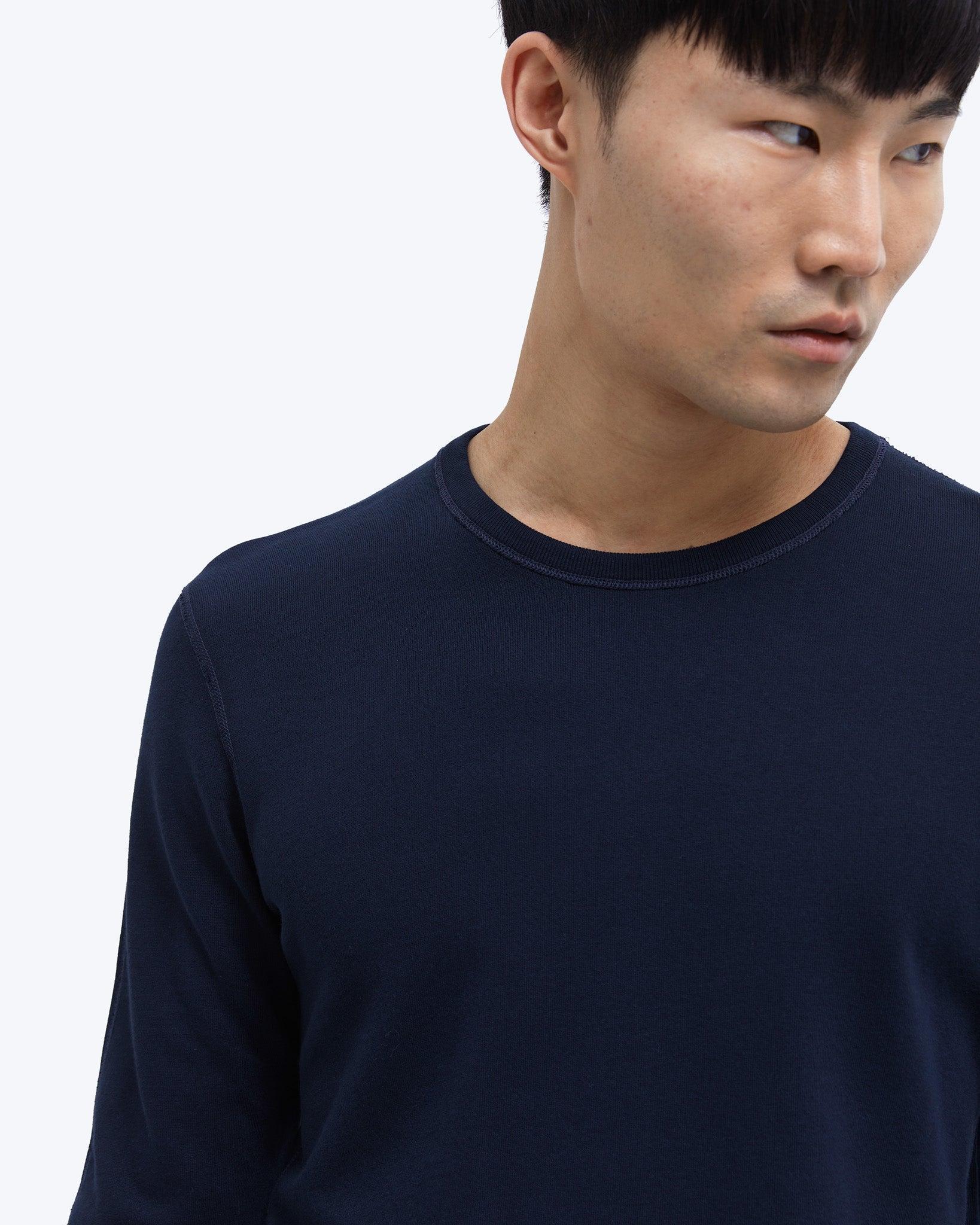 Lightweight Terry Slim Crewneck Male Product Image