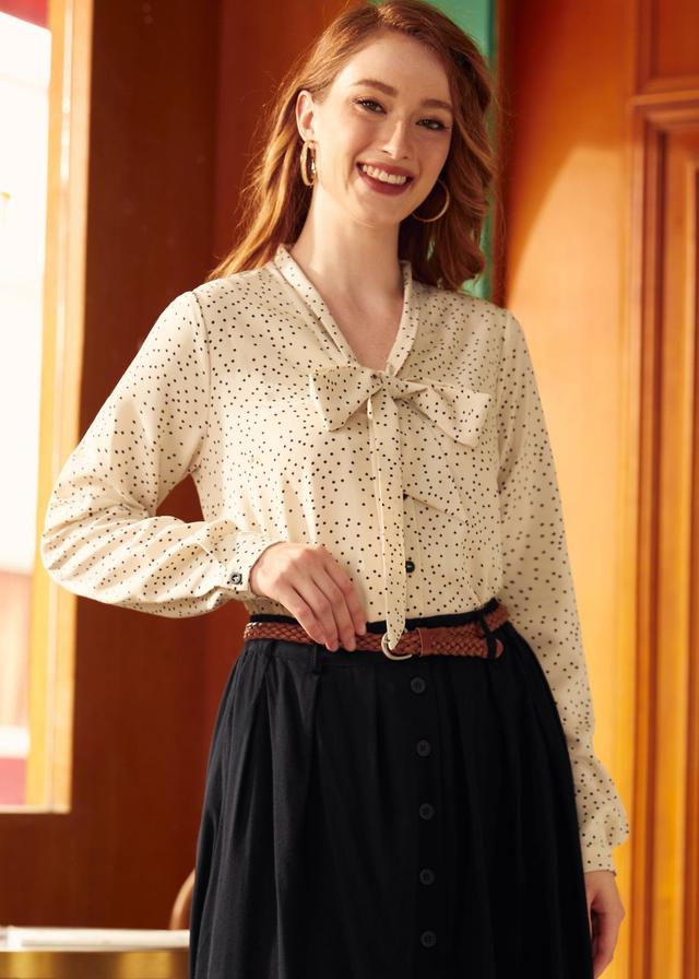 Dancing 'Till Dawn Bow Blouse Product Image