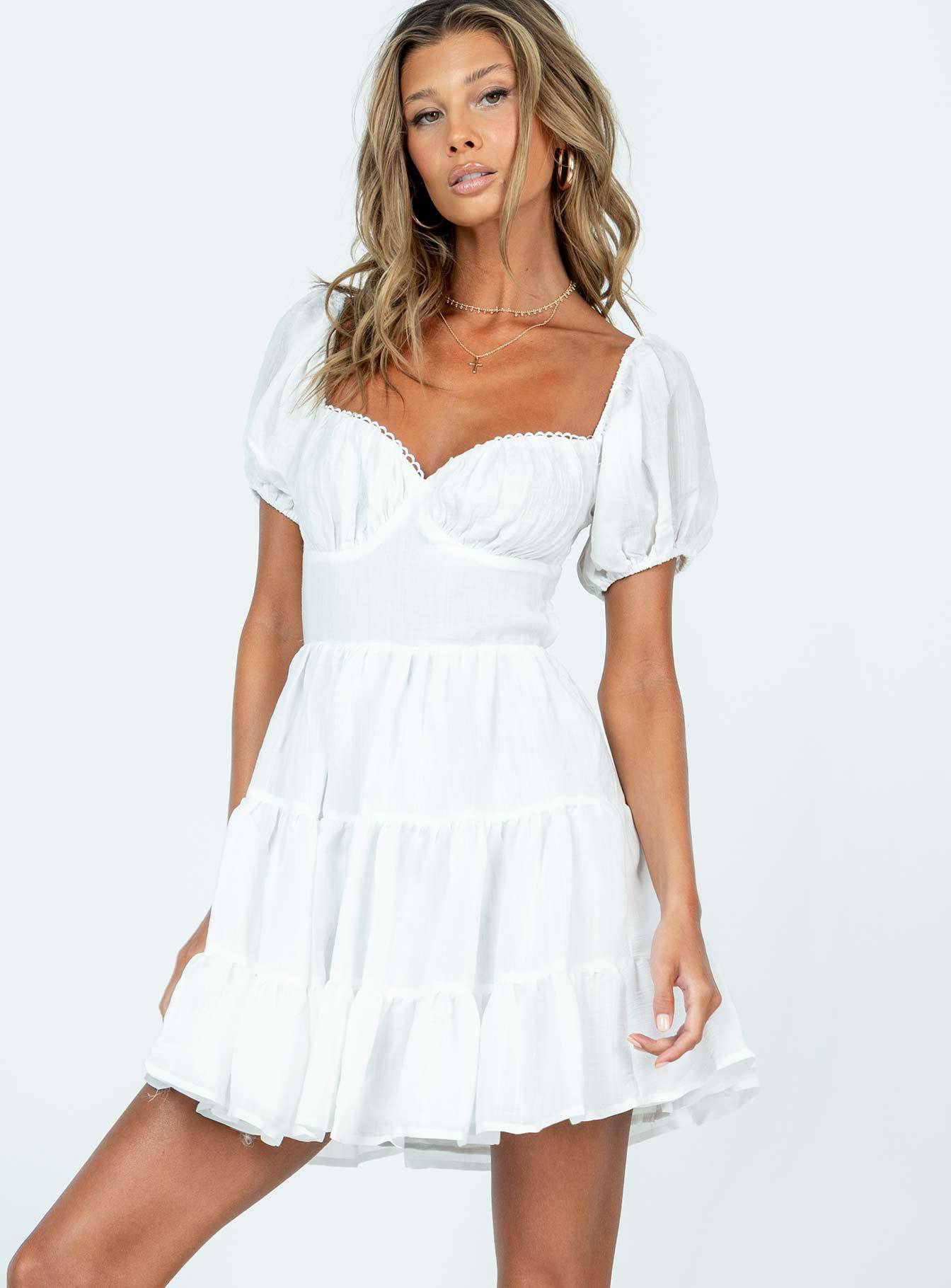 Danny Mini Dress White Product Image