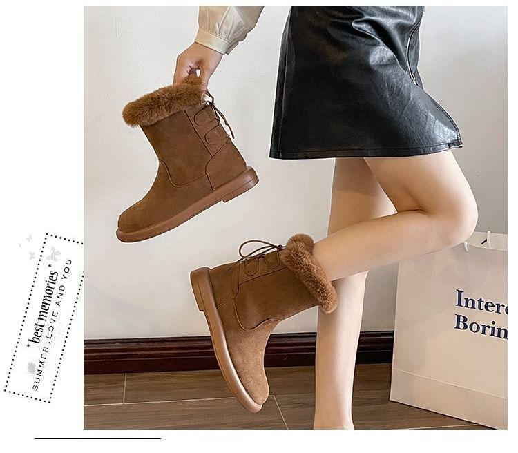 Fleece Lined Short Boots Product Image