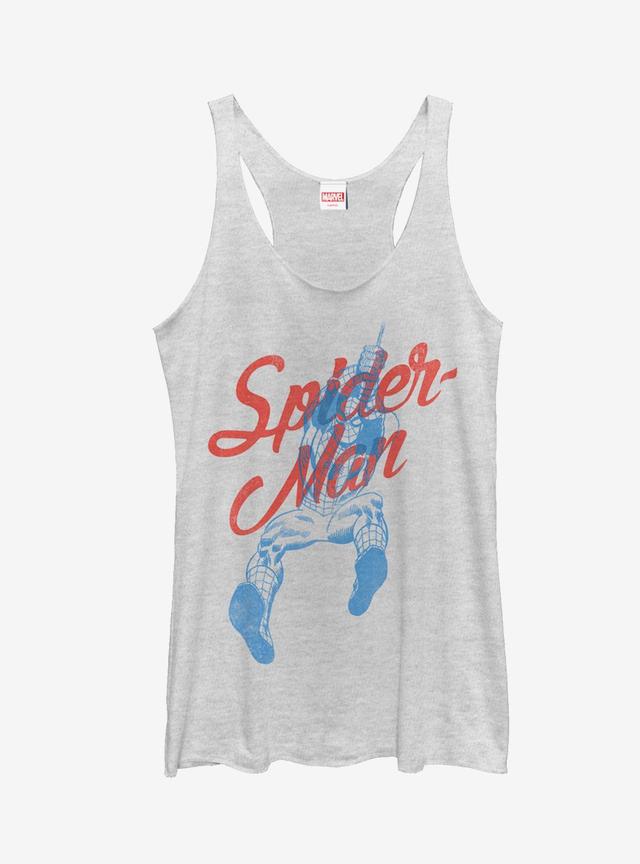 Marvel Spider-Man Cursive Girls Tanks Product Image