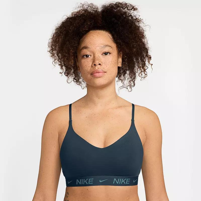 Nike Indy Light Support Padded Sports Bra, Womens Armory Blue Product Image