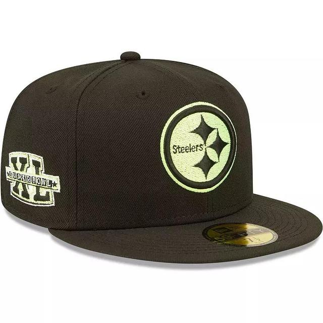 Mens New Era Pittsburgh Steelers Super Bowl XL Summer Pop 59FIFTY Fitted Hat Product Image