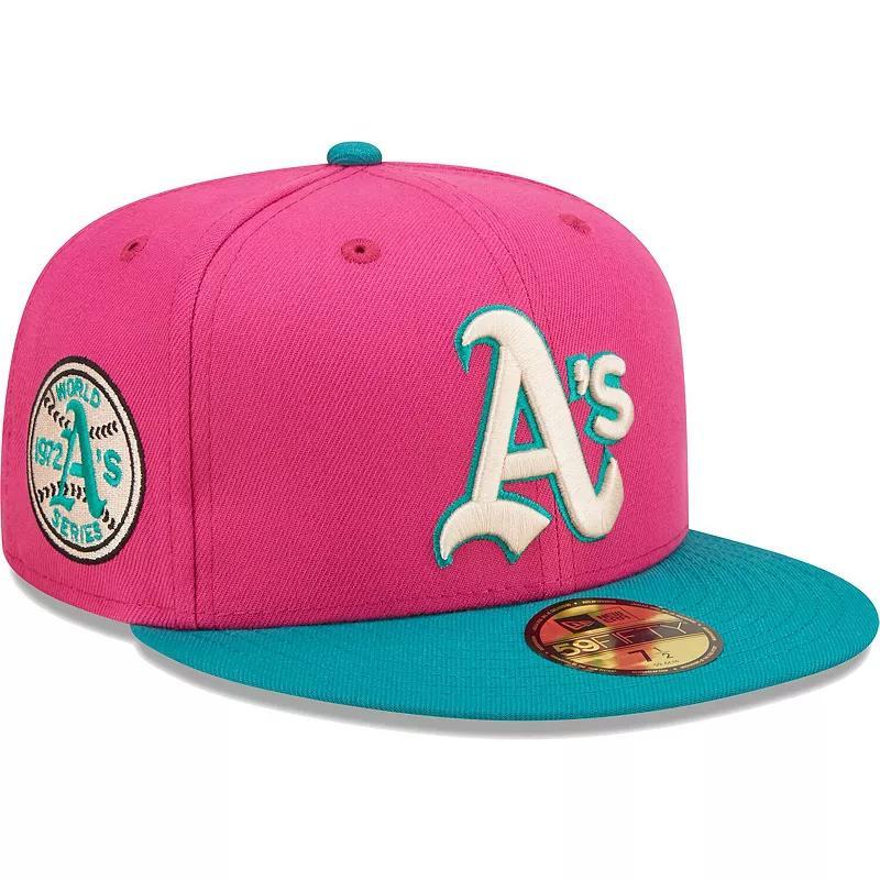 Mens New Era /Green Oakland Athletics Cooperstown Collection 1972 World Series Passion Forest 59FIFTY Fitted Hat Product Image