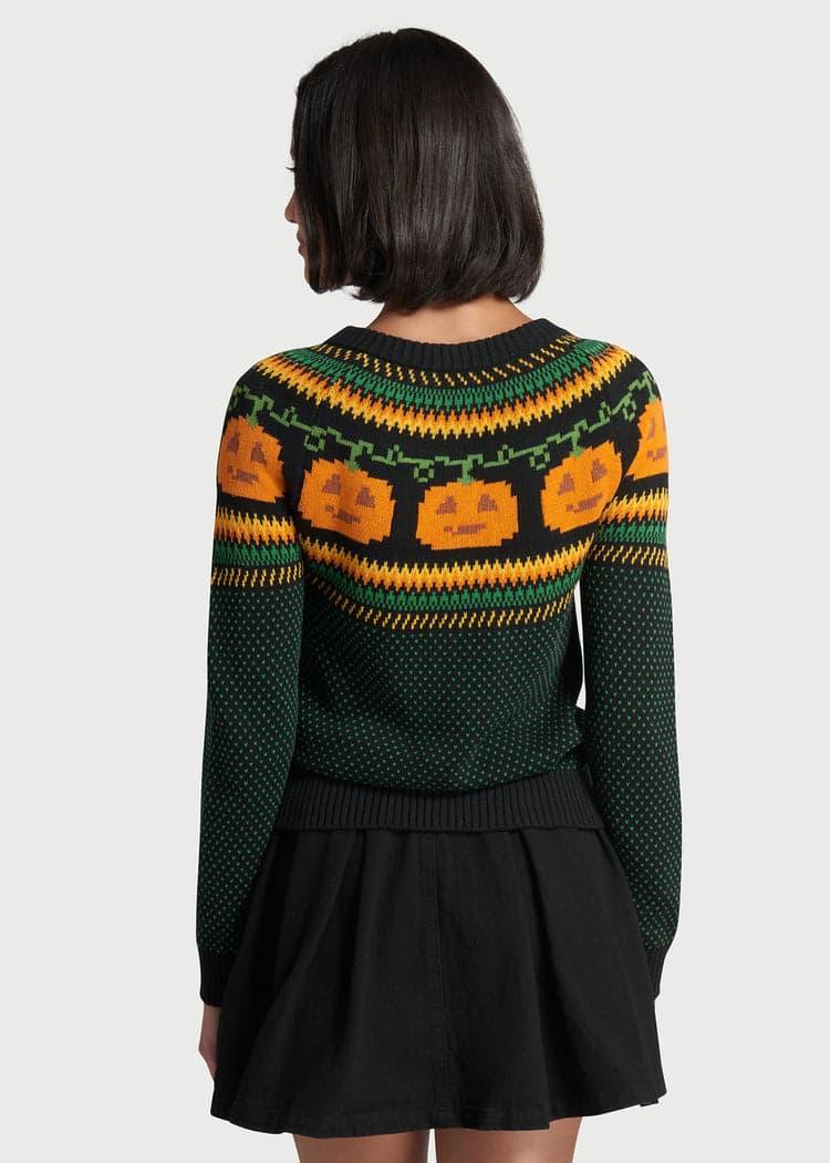 Give 'Em Pumpkin To Talk About Fair Isle Cardigan Product Image