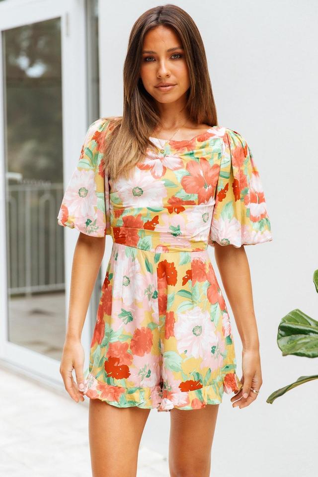 Why So Faded Romper Floral Product Image