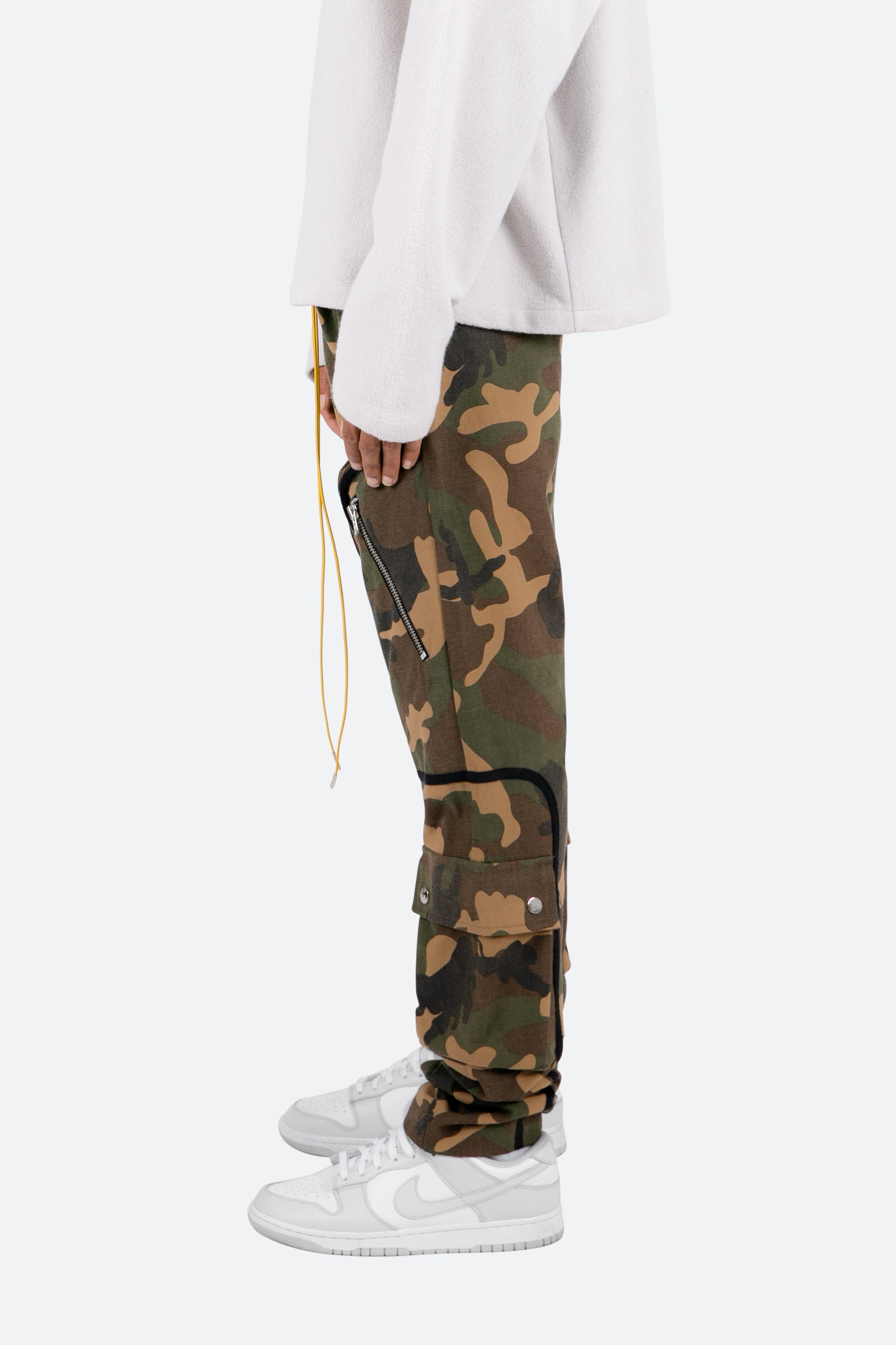 Contrast Taped Cargo Pants - Camo Product Image