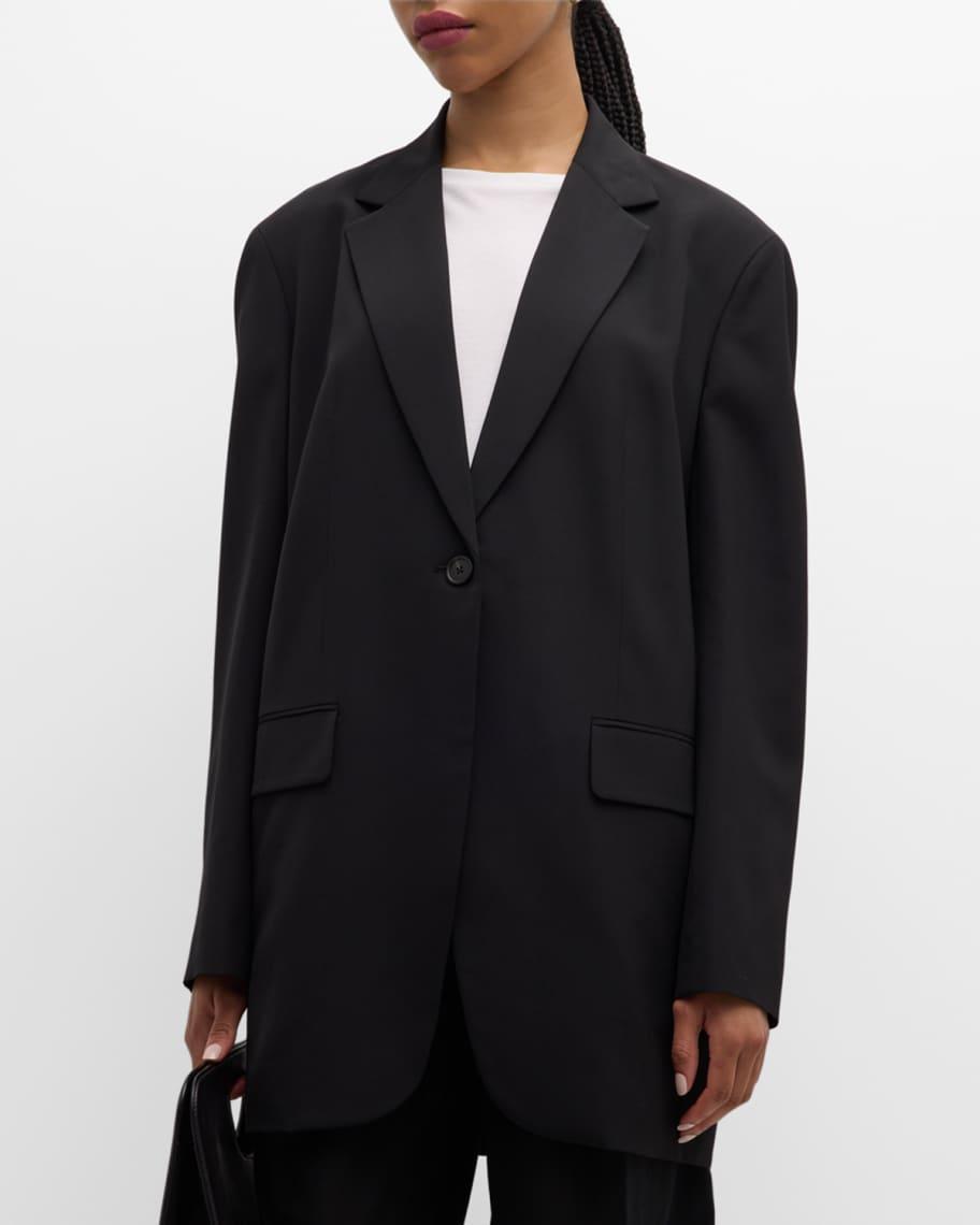 Obine Oversized Single-Breasted Jacket Product Image