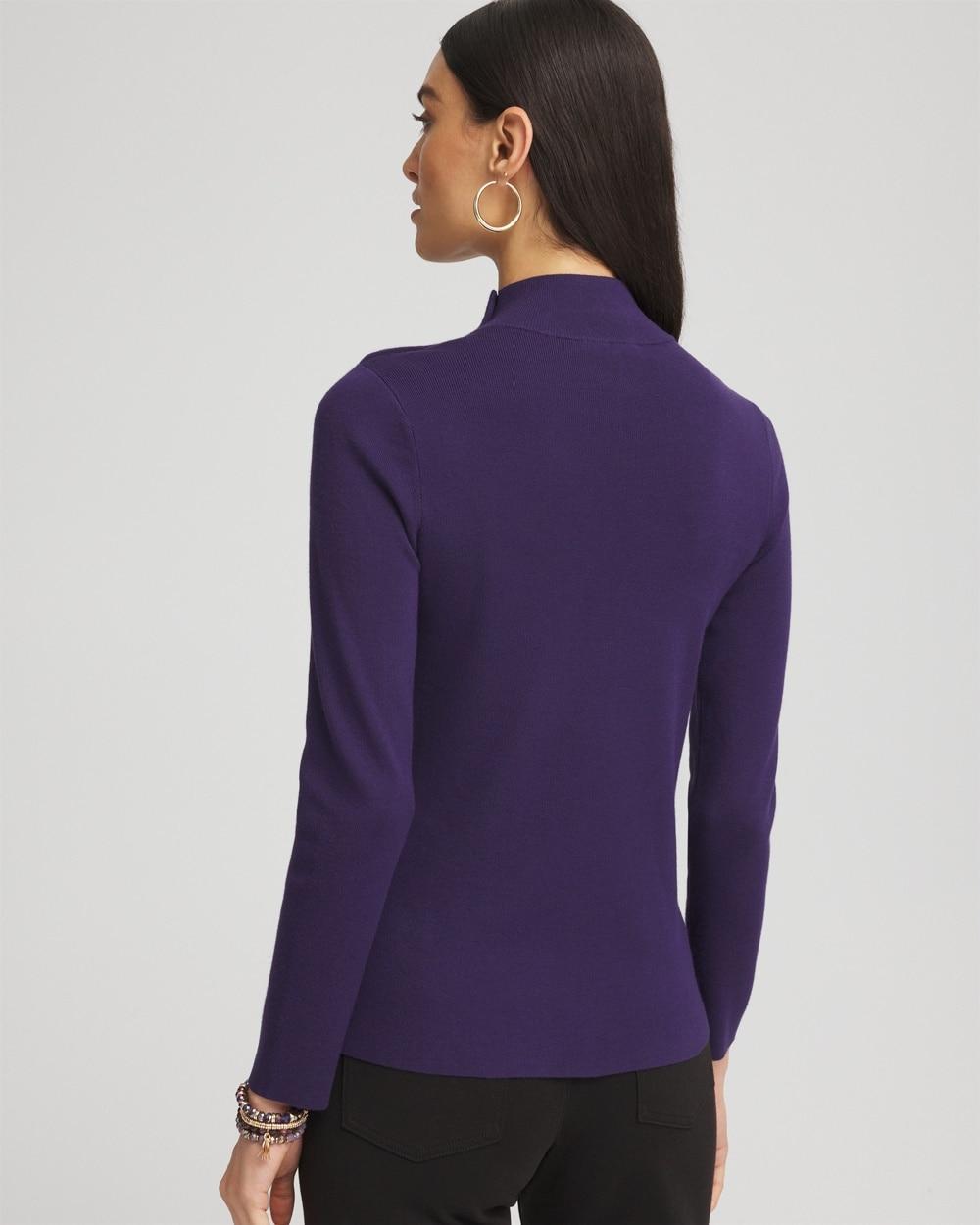 Women's Ecovero Button Cuff Turtleneck Sweater Product Image