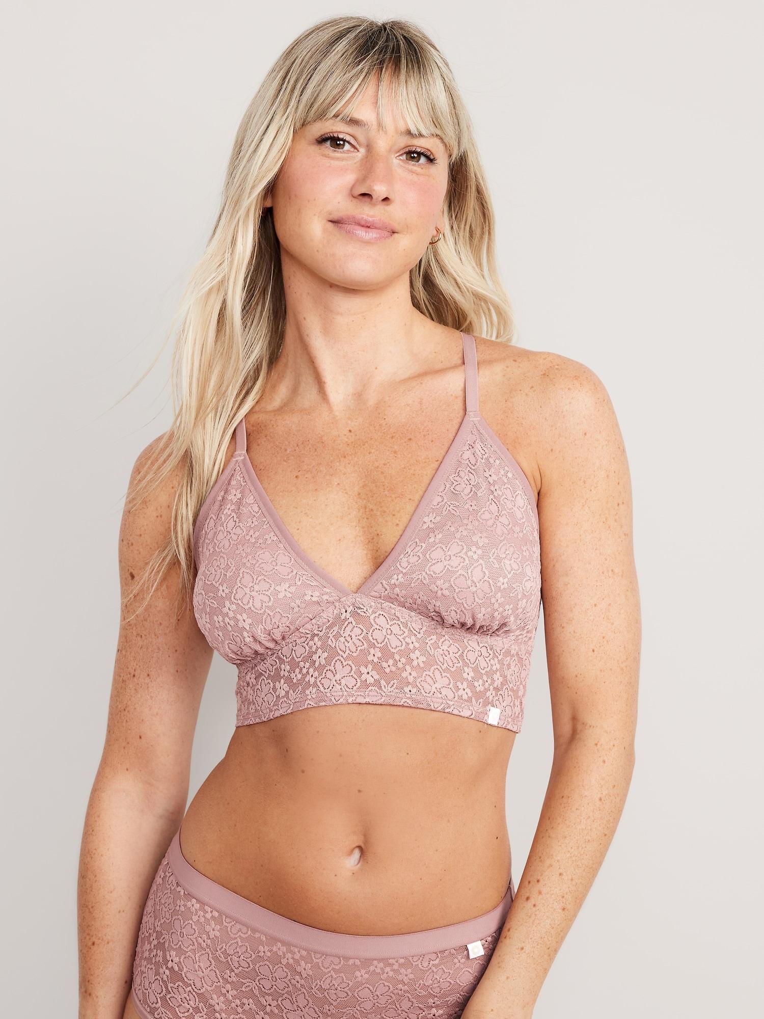 Lace Longline Racerback Bralette Product Image