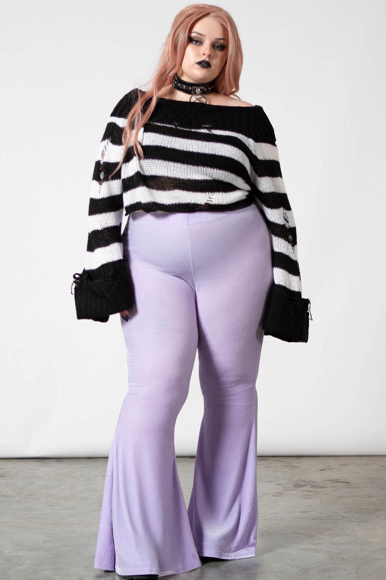 Moondance Bell Bottoms [PASTEL LILAC] [PLUS] Female Product Image