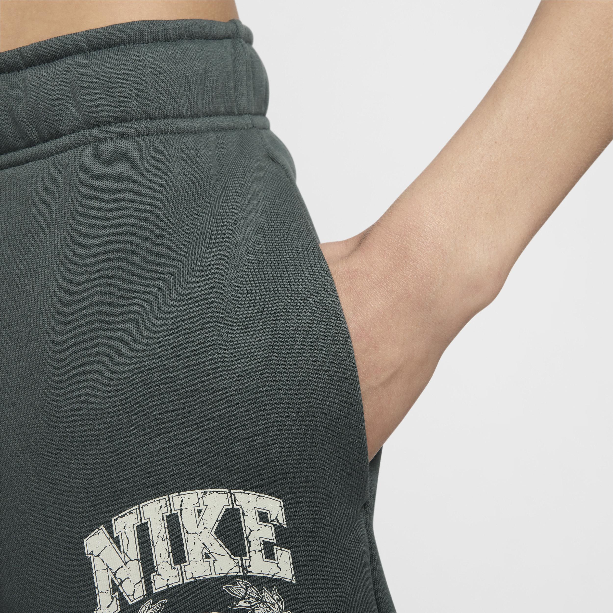 Womens Nike Sportswear Club Fleece Mid-Rise Graphic Shorts Product Image