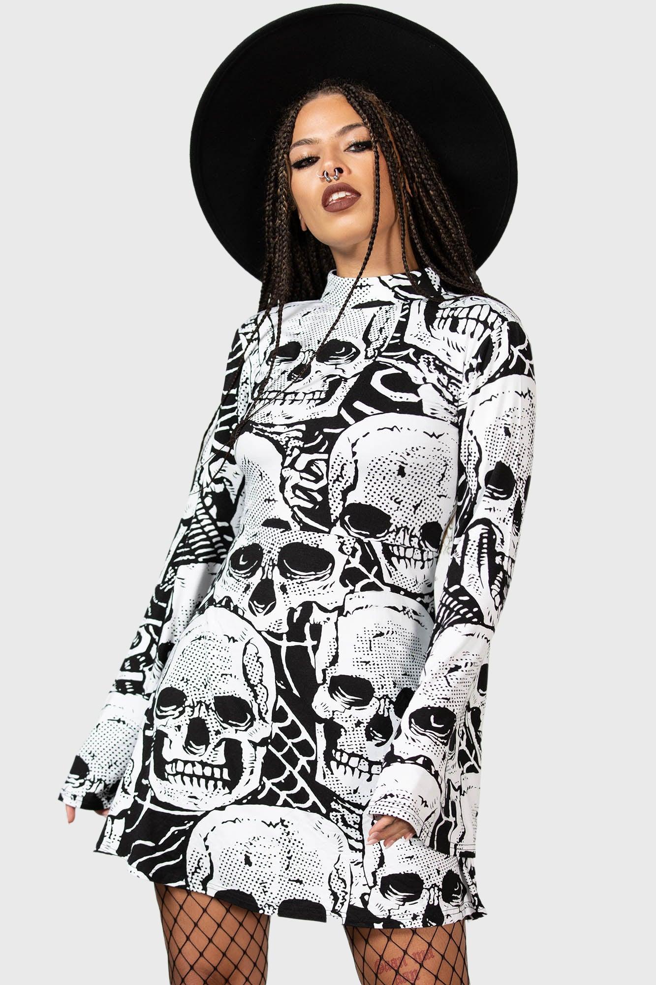 Skeleton Season Mini Dress Female Product Image