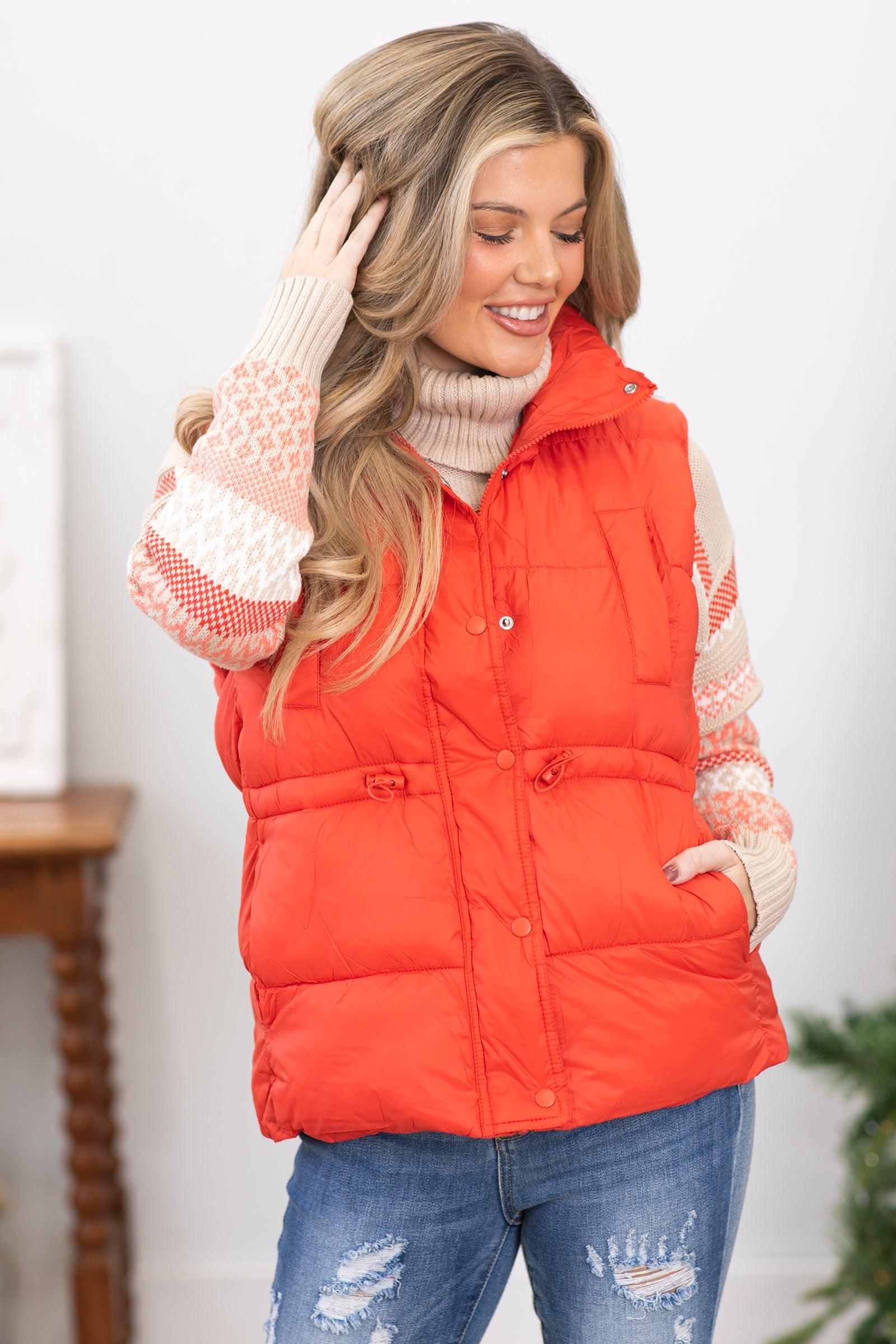 Orange Channel Quilted Puffer Vest Product Image